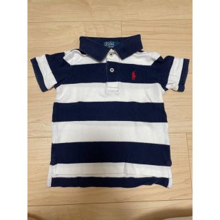 ポロラルフローレン(POLO RALPH LAUREN)のRalph Lauren　ポロシャツ　半袖　ボーダー80　キッズ(Tシャツ/カットソー)