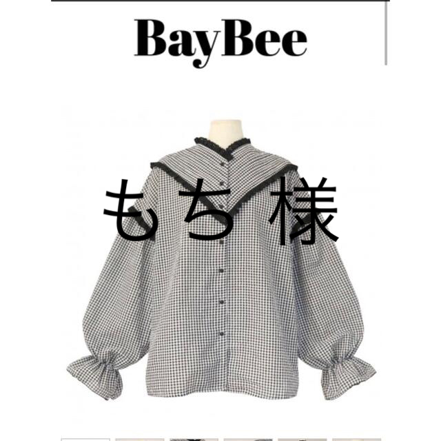 トップス【超美品】Baybee ピンタックフリル チェックブラウス