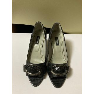 ソニアリキエル(SONIA RYKIEL)の★ソニアリキエル★黒のオープントゥパンプス(ハイヒール/パンプス)