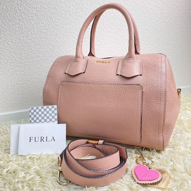 50%OFF】 2way アルバS フルラ FURLA チャーム付 サッチェル ゴールド