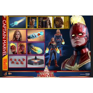 マスターピース(master-piece)の新品　ホットトイズ　キャプテン・マーベル　フィギュア　ボーナスアクセサリー付(アメコミ)