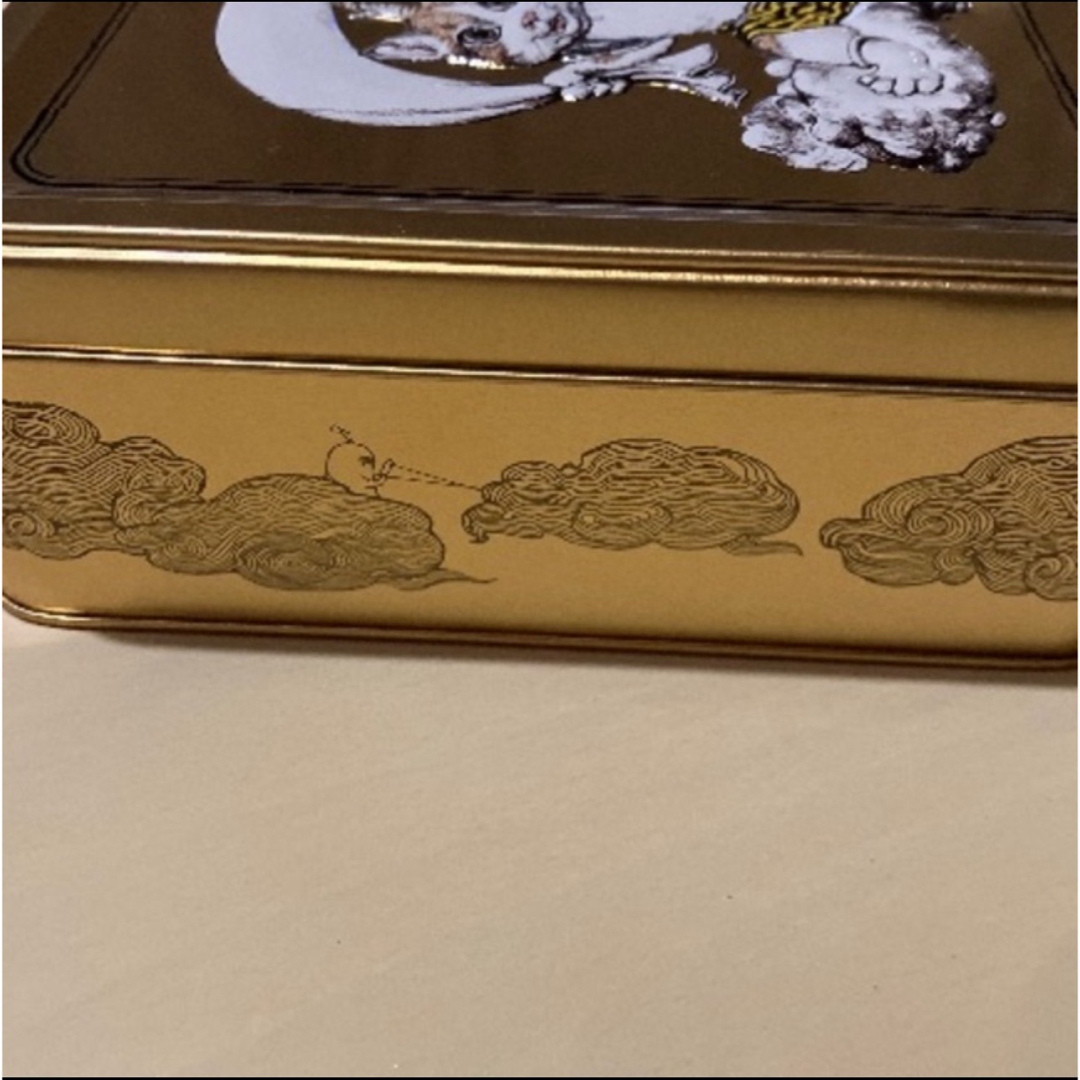 紙箱レア完売品【ヒグチユウコ】エンボス缶☆空き缶☆猫風神 紙箱レア完売品【ヒグチユウコ】エンボス缶☆空き缶☆猫風神