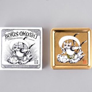 紙箱レア完売品【ヒグチユウコ】エンボス缶★空き缶★猫風神★雷おこし★ボリスおこし 紙箱レア完売品【ヒグチユウコ】エンボス缶★空き缶★猫風神★雷おこし★ボリスおこし