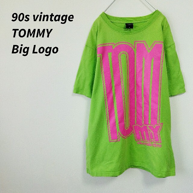 TOMMY(トミー)の90s TOMMY トミー　Ｔシャツ　ティーシャツ　ビッグロゴ　デカロゴ メンズのトップス(Tシャツ/カットソー(半袖/袖なし))の商品写真