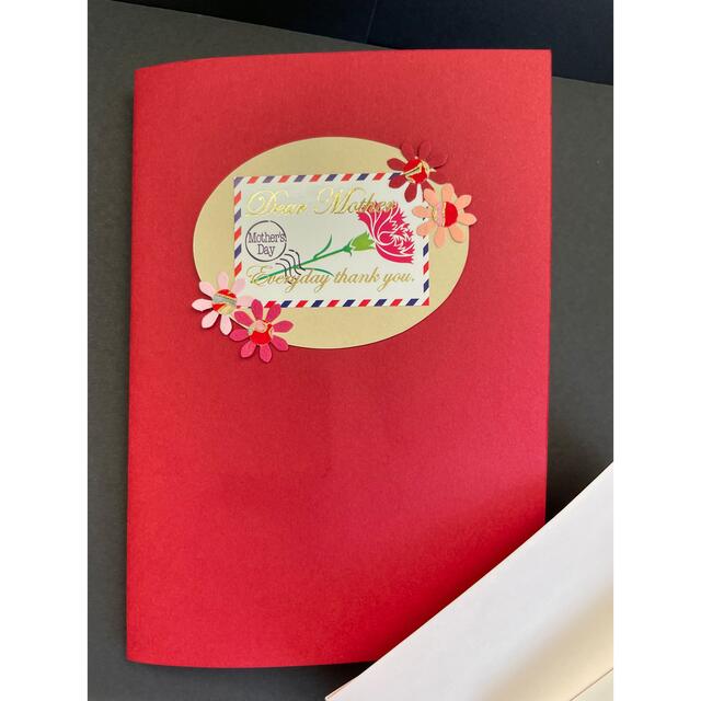 母の日花束が飛び出すポップアップカードNo23 ハンドメイドの文具/ステーショナリー(カード/レター/ラッピング)の商品写真