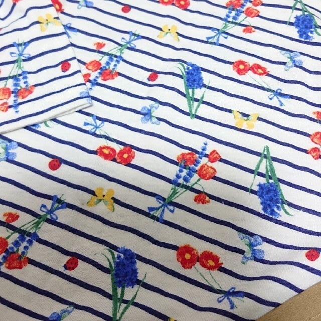 西松屋(ニシマツヤ)の女の子 80 Tシャツ ズボン 上下 セット 美品⭐ キッズ/ベビー/マタニティのベビー服(~85cm)(Ｔシャツ)の商品写真