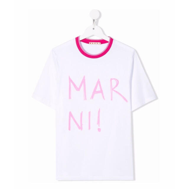 公式の MARNI Tシャツ 手書き風ロゴプリント 新品未使用 マルニ 12Y -T