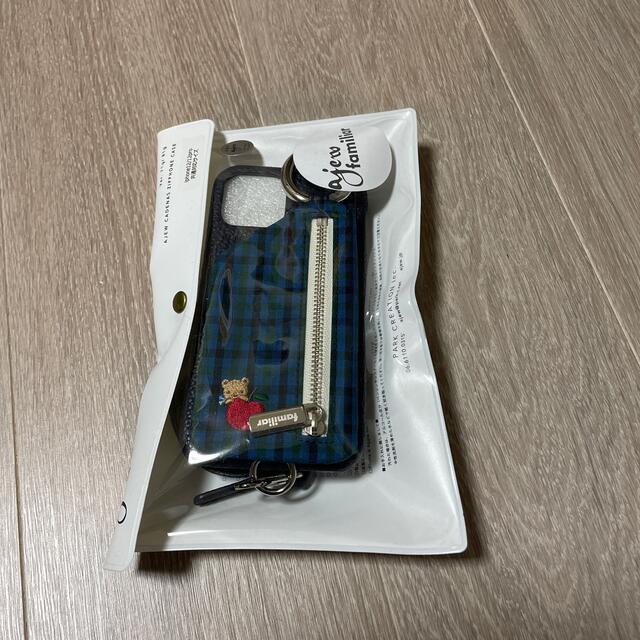 値下げajewエジュー × ファミリア iPhone12 12pro兼用ケース 代引き