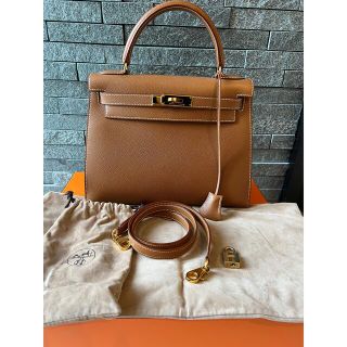 エルメス(Hermes)のエルメス　ケリー28 外縫い　ゴールド(ハンドバッグ)