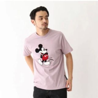 ベースコントロール(BASE CONTROL)の新品　BASE CONTROL DISNEY ミッキーさがら刺繍 半袖T(Tシャツ/カットソー(半袖/袖なし))