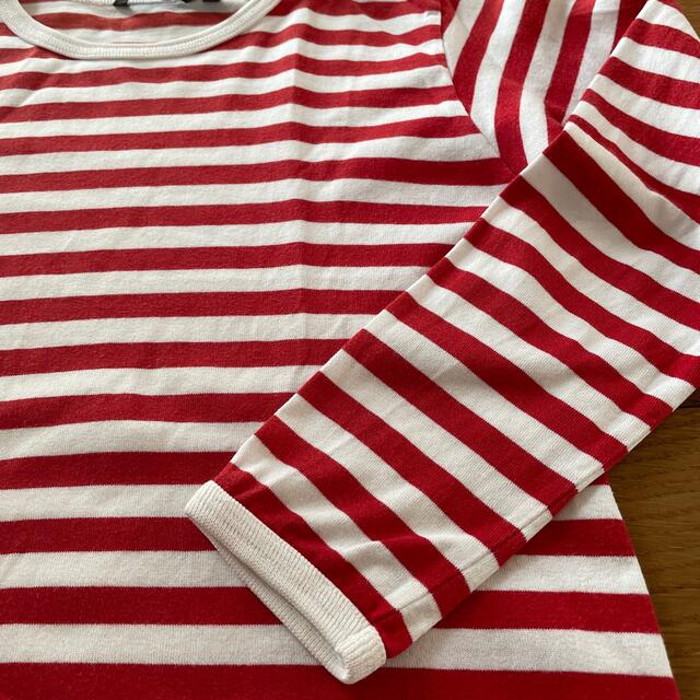 marimekko(マリメッコ)の美品★ マリメッコ　122センチ　ボーダーカットソー　Tシャツ　長袖 キッズ/ベビー/マタニティのキッズ服女の子用(90cm~)(Tシャツ/カットソー)の商品写真