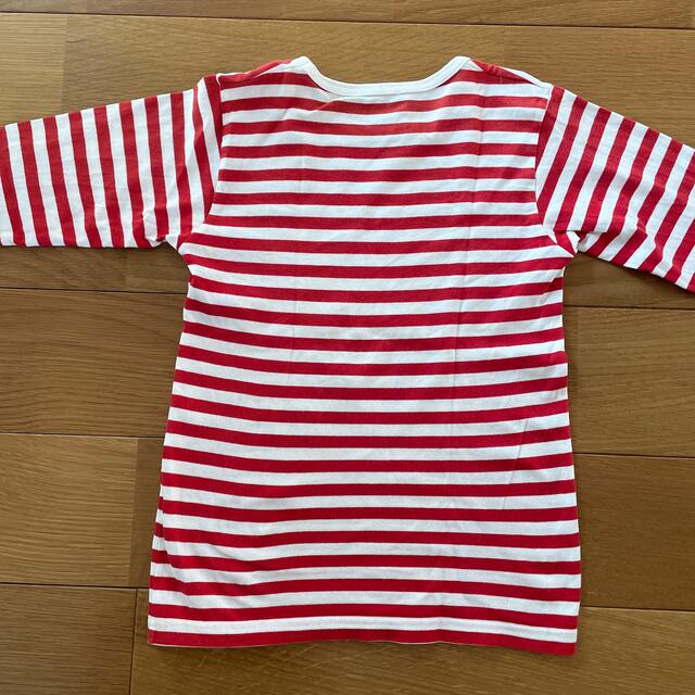 marimekko(マリメッコ)の美品★ マリメッコ　122センチ　ボーダーカットソー　Tシャツ　長袖 キッズ/ベビー/マタニティのキッズ服女の子用(90cm~)(Tシャツ/カットソー)の商品写真