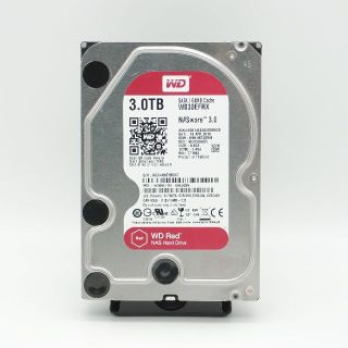 NAS向けHDD WD RED 3TB CMR Western Digital(PCパーツ)