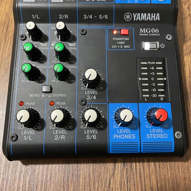 ヤマハ(ヤマハ)のYAMAHA（ヤマハ）MG06 楽器のレコーディング/PA機器(ミキサー)の商品写真