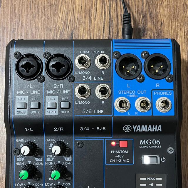 ヤマハ(ヤマハ)のYAMAHA（ヤマハ）MG06 楽器のレコーディング/PA機器(ミキサー)の商品写真