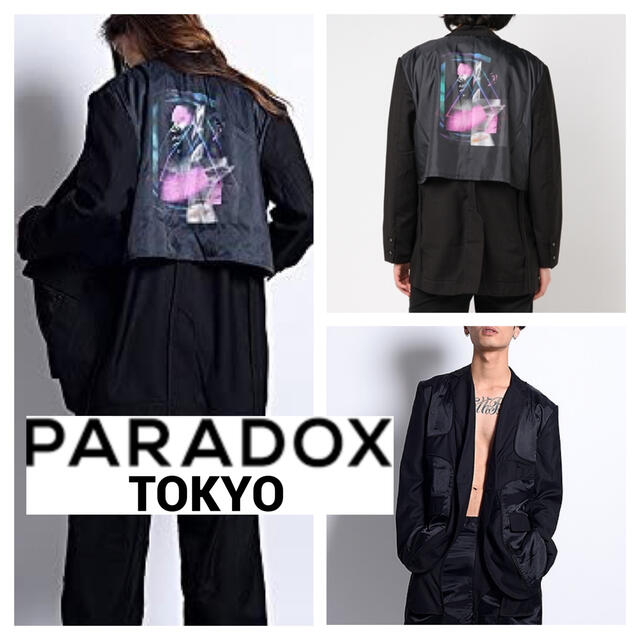 PARADOX パラドックス◆リラックス URA ウラジャケット プリント M