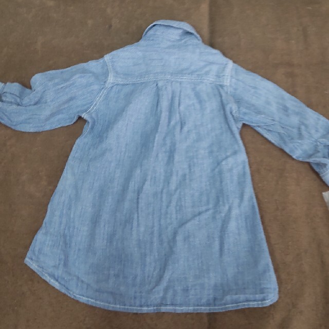 F.O.KIDS(エフオーキッズ)のF.O.KIDS　長袖シャツワンピース 90 キッズ/ベビー/マタニティのキッズ服女の子用(90cm~)(ワンピース)の商品写真