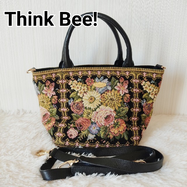 Think Bee! シンクビー  ゴブラン織り  ハンドバッグ