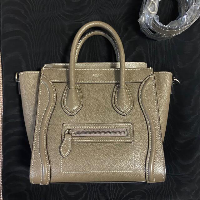 ハンドバッグCELINE セリーヌ ラゲージ ナノ スリ