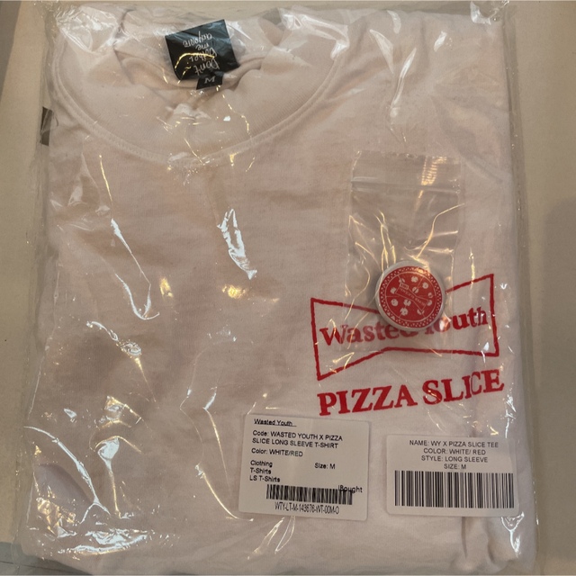 WASTED YOUTH X PIZZA SLICE ロングスリーブ Tシャツ 返品可 9588円