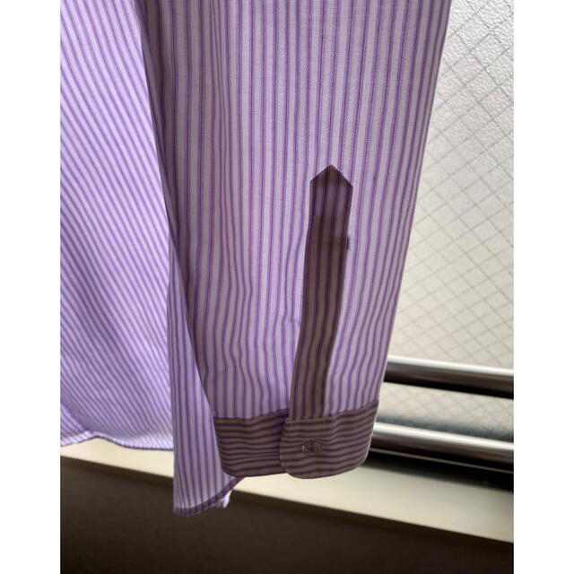 PERSON'S(パーソンズ)のPERSON'S 長袖ストライプシャツ ブラウス  レディースのトップス(シャツ/ブラウス(長袖/七分))の商品写真