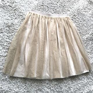 ユニクロ(UNIQLO)のユニクロ　チュールスカート　ゴールド　150cm(スカート)