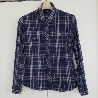 バーバリー(BURBERRY)のBURBERRY　チェックシャツ　ネイビー(シャツ/ブラウス(長袖/七分))