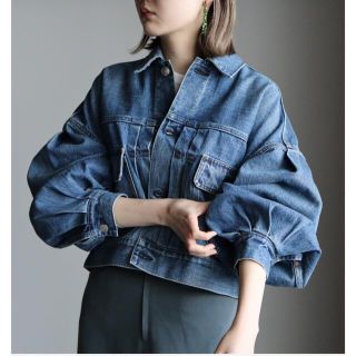 HYKE - 新品HYKE BALLOON SLEEVE DENIM JACKET サイズ1の