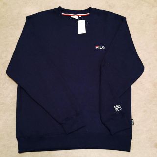 フィラ(FILA)の⭐️フィラ 胸ロゴ 裏起毛トレーナー メンズL(スウェット)