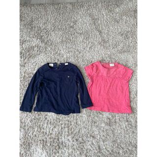 ザラキッズ(ZARA KIDS)のZARAbabyGirl ロンT&Tシャツ 二枚組　98(Tシャツ/カットソー)