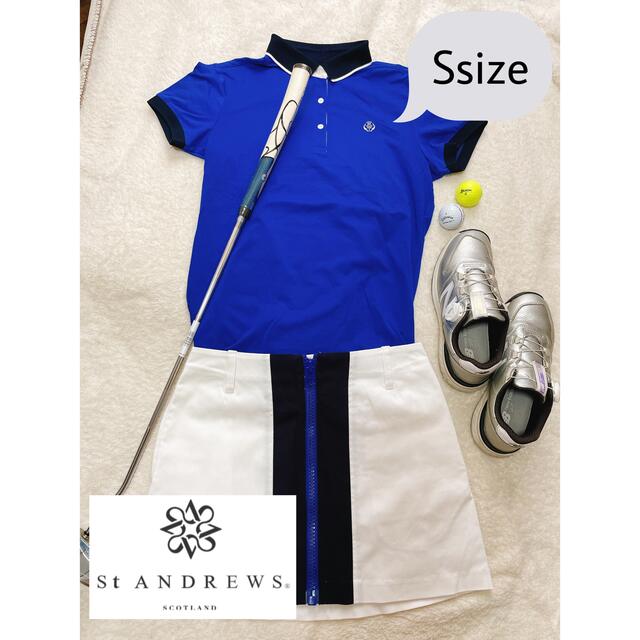 セントアンドリュース 青色ポロシャツ(Ssize)