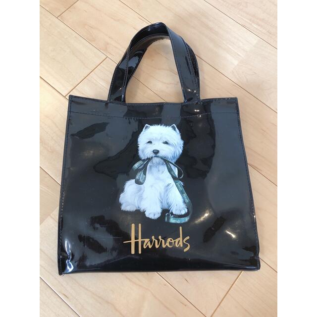 Harrods ハロッズ エナメル トートバッグ マルチーズ 犬 イヌ Harrods ハロッズ エナメル トートバッグ マルチーズ 犬 イヌ