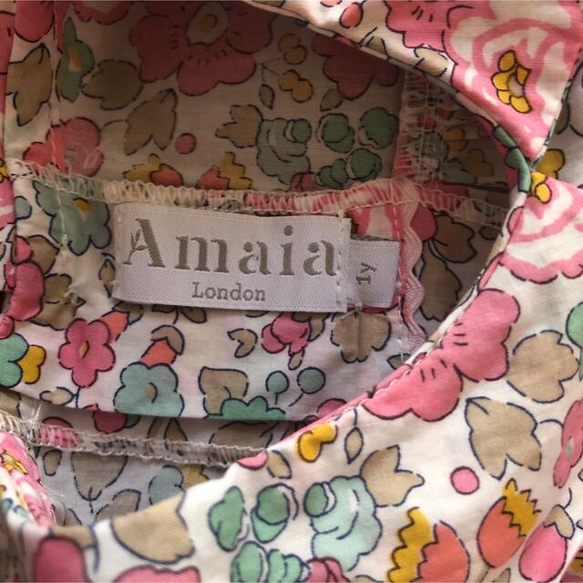 familiar(ファミリア)のリバティ柄チュニック キッズ/ベビー/マタニティのキッズ服女の子用(90cm~)(ブラウス)の商品写真