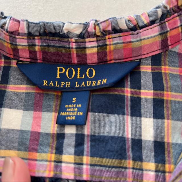 POLO RALPH LAUREN(ポロラルフローレン)のpolo Ralph Lauren チェックブラウス キッズ/ベビー/マタニティのキッズ服女の子用(90cm~)(ブラウス)の商品写真