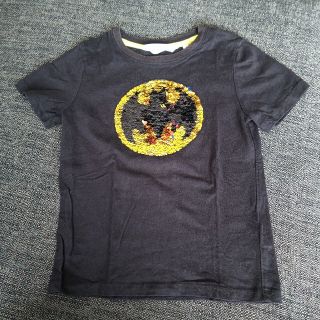 エイチアンドエム(H&M)のバットマン スーパーマン スパンコール  Tシャツ 110cm(Tシャツ/カットソー)