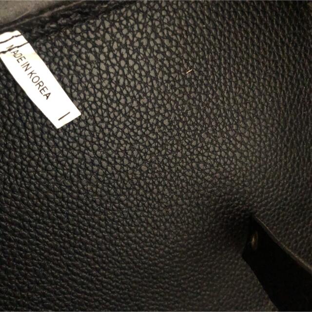 韓国　ブラックハンドバッグ レディースのバッグ(ハンドバッグ)の商品写真