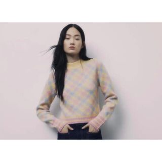 ZARA ニット　パステルカラー(カットソー(長袖/七分))