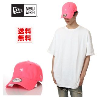 ニューエラー(NEW ERA)の【新品】ニューエラ NY ヤンキース 帽子 ネオンピンク キャップ(キャップ)