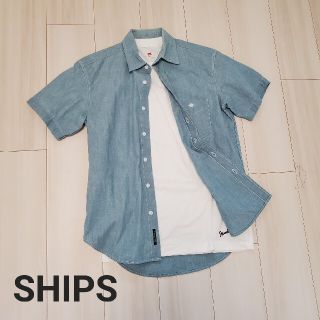 シップス(SHIPS)の【シップス】サニー社 半袖シャツ（S）／デニムシャツ／春夏／ブルー／青(シャツ)