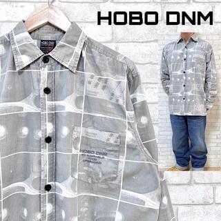 ホーボー(hobo)のHOBO DNM ホーボーデニム ビッグシルエット DJ柄 総柄 デザインシャツ(シャツ)