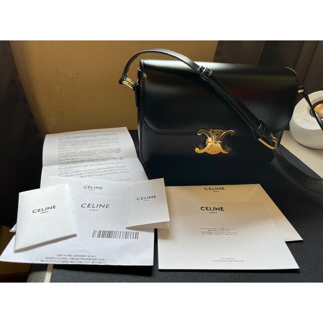 お値下げ* CELINE セリーヌ トリオンフ ミディアム - ショルダーバッグ