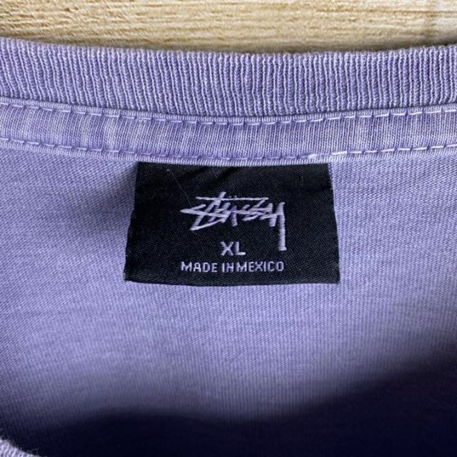 old stussy ステューシー Tシャツ パープルビックロゴ