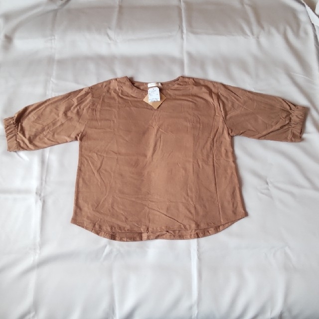 ネックカットプルオーバー☆Beige☆F レディースのトップス(Tシャツ(半袖/袖なし))の商品写真