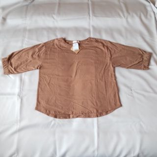 ネックカットプルオーバー☆Beige☆F(Tシャツ(半袖/袖なし))