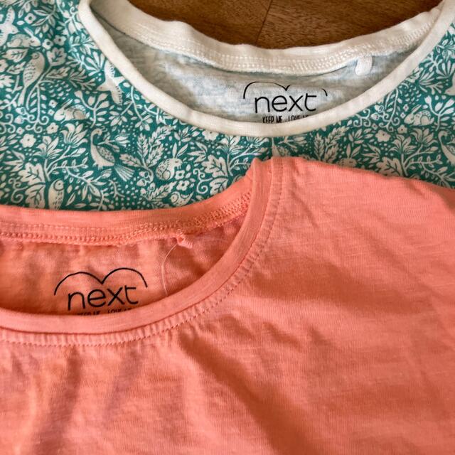 NEXT(ネクスト)のネクストTシャツ2枚　短パン キッズ/ベビー/マタニティのキッズ服女の子用(90cm~)(Tシャツ/カットソー)の商品写真