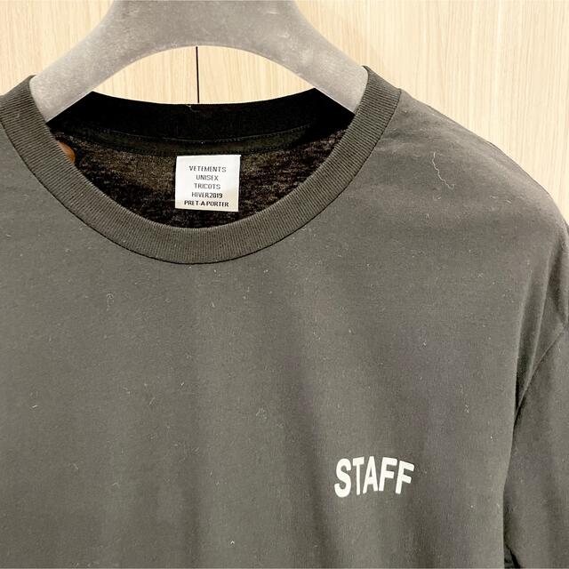 VETEMENTS ヴェトモン カットソー Tシャツ balenciaga 黒 3