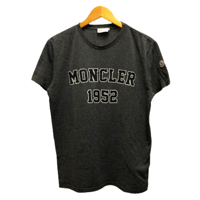 モンクレール MONCLER Tシャツ クルーネック プリント ロゴ 英字 L49cm着丈