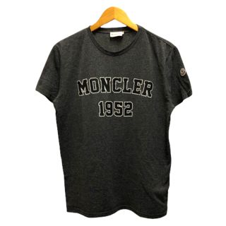 モンクレール(MONCLER)のモンクレール MONCLER Tシャツ クルーネック プリント ロゴ 英字 L(Tシャツ/カットソー(半袖/袖なし))