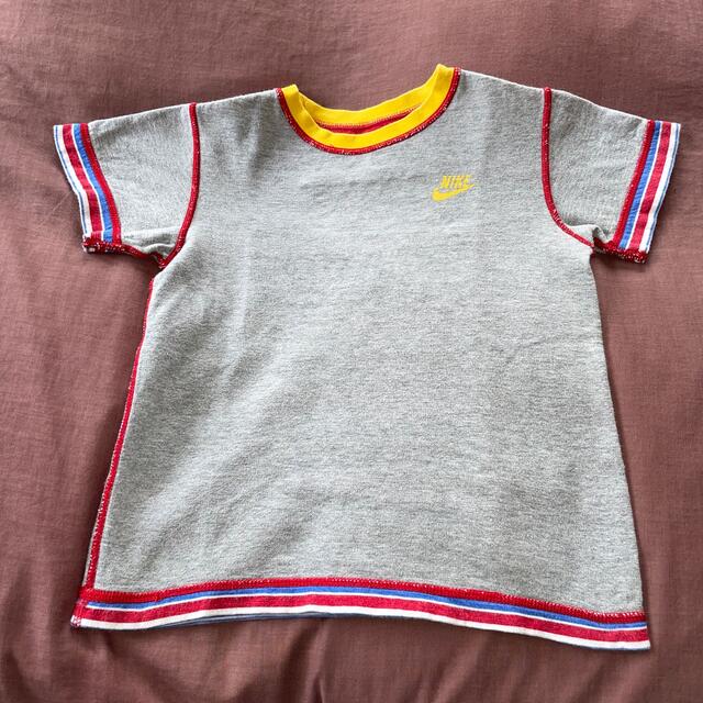 NIKE(ナイキ)のNIKE リバーシブル ビッグロゴ ボーダー シャツ ナイキ 110 キッズ キッズ/ベビー/マタニティのキッズ服男の子用(90cm~)(Tシャツ/カットソー)の商品写真