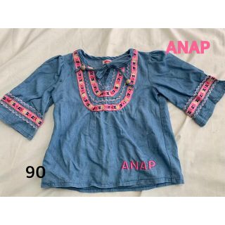 アナップキッズ(ANAP Kids)のANAPkids デニムトップス(Tシャツ/カットソー)